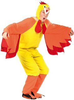 infactory Faschings Kostüm "Funny Chicken", für Erwachsene bis 185 cm Spielzeug