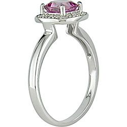 Miadora 10k Gold Pink Topaz and Diamond Accent Ring Miadora Gemstone Rings