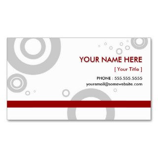 red rings business cards