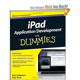 iPad Application Development For Dummies For Dummies Computers Neal Goldstein, Tony Bove Fremdsprachige Bücher