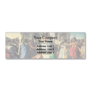 Jean Dominique Ingres  The Apotheosis of Homer Business Card Template