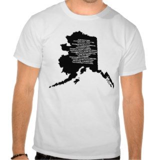 Alaska state song tee shirts