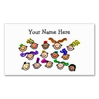 Crowd Of Kids Business Card