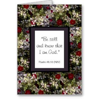 Romantic Red Roses Bible Verse Greeting Card