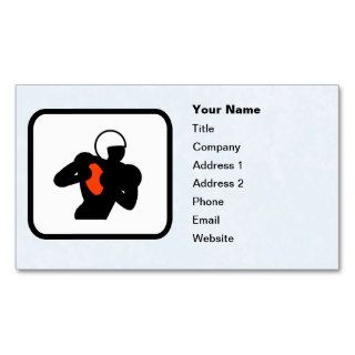 Football Player Logo Customizable Template Business Cards