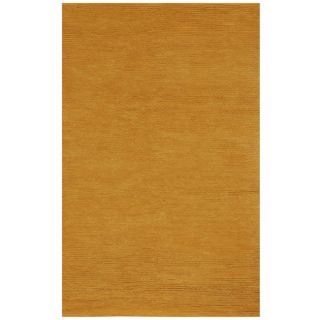 Hand woven Bosstyn Goldenrod Wool Blend Rug (5' x 8') JRCPL 5x8   6x9 Rugs