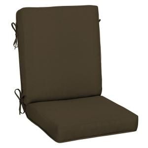 Hampton Bay Java Texture Quick Dry High Back Outdoor Chair Cushion FC01212A 9D1