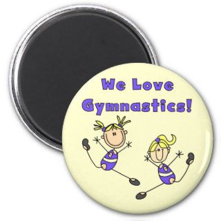 We Love Gymnastics Tshirts and Gifts Magnets