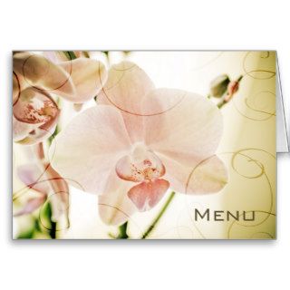 Pink Orchid • Menu Card