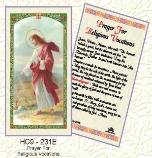 Prayer For Religious Vocations. Laminated 2 Sided Holy Card (3 Cards per Order)  Other Products  