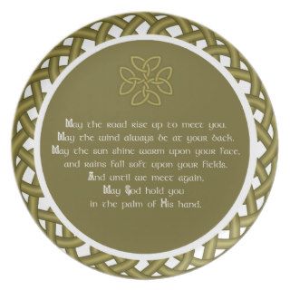 An Old Irish Blessing May The Road Rise Up Plate