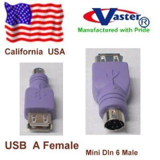 USB Adapter, Vaster SKU  10159, USB Keyboard to PS/2 Computer Adapter, 5 Pcs / Pack Computers & Accessories
