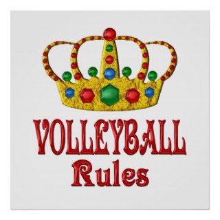 VOLLEYBALL RULES POSTER