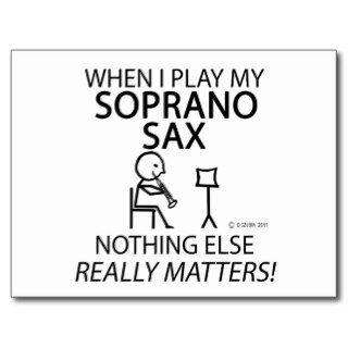 Soprano Sax Nothing Else Matters Postcard