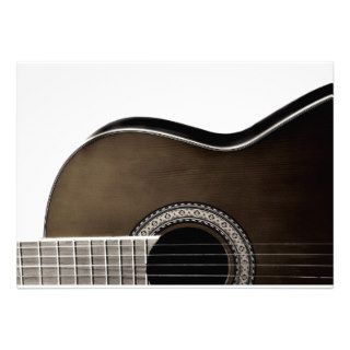 Acoustic Guitar Custom Invitations