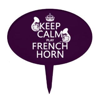 Keep Calm and French Horn (any background color) Cake Topper