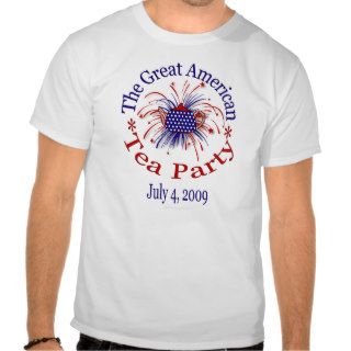 Great American Tea Party T light T Shirt