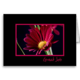 Red Flower Administrative Professionals Day Card