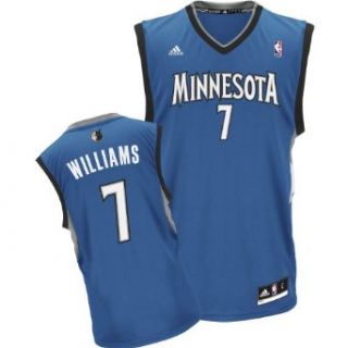 adidas Minnesota Timberwolves Derrick Williams Youth (Sizes 8 20) Replica Road Jersey  Sports Fan Jerseys  Sports & Outdoors