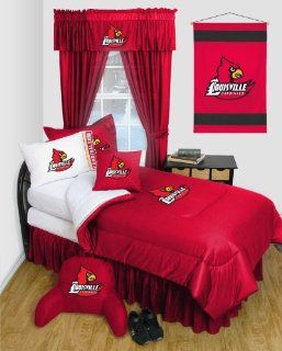 Louisville Cardinals   Locker Room Series   TWIN Comforter WITH BONUS Louisville Cardinals Pillow Sham 