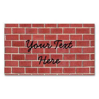 Another brick in the wall business cards