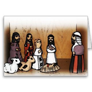Nativity scene cards