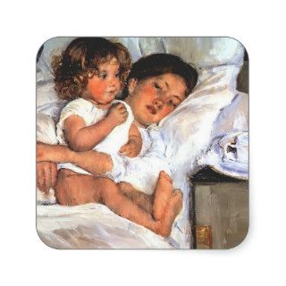 Mary Cassatt  Breakfast in Bed Stickers