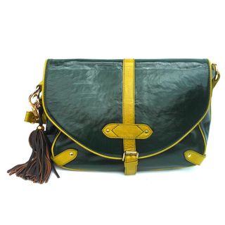 Claudia G. 'Vanna' Green Leather Handbag Claudia G. Shoulder Bags