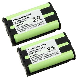 BasAcc Compatible Ni MH battery for Panasonic HHR P104 Cordless Phone (Pack of 2) BasAcc Cases & Holders
