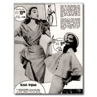 Skylark Original Dress Designs Postcards