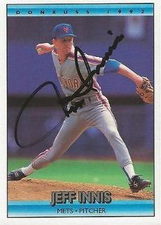 Jeff Innis 1992 Donruss Autograph #587 Mets Sports Collectibles