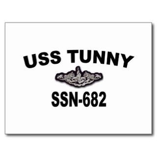USS TUNNY (SSN 682) POSTCARD