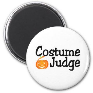 Halloween Costume Judge Pumpkin Magnet