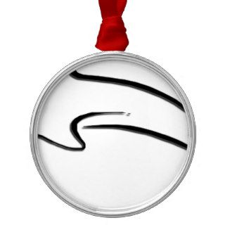 Abstract Dolphin Design Christmas Ornament
