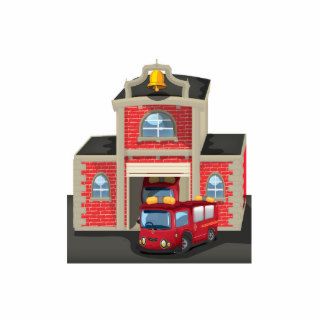 Fire House and Fire Truck Cut Outs