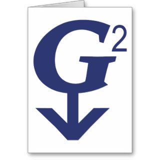 Great Grandfather  Symbol   G   Squared Greeting Card