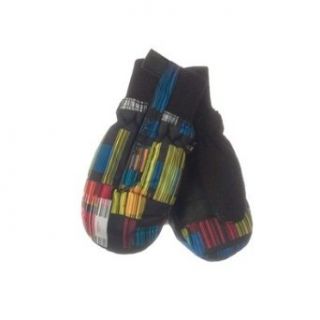 Obermeyer Thumbs up Mittens for Boys in Bar Code Print   X Small  Skiing Gloves  Sports & Outdoors