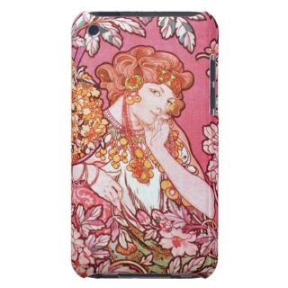Mucha Woman Among Flowers iPod Touch Speck Case Barely There iPod Case