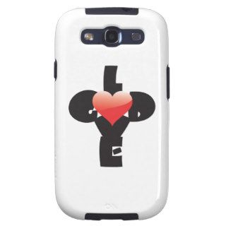 Type design of words God/Love in shape of a cross. Galaxy SIII Cover