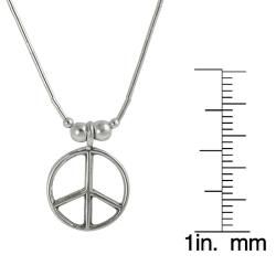 Tressa Sterling Silver Genuine Turquoise Peace Sign Necklace Tressa Gemstone Necklaces