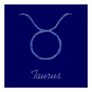 Taurus. Zodiac Astrology Signs. Print