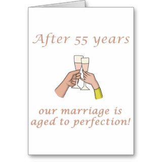 55th Wedding Anniversary Gift Greeting Card