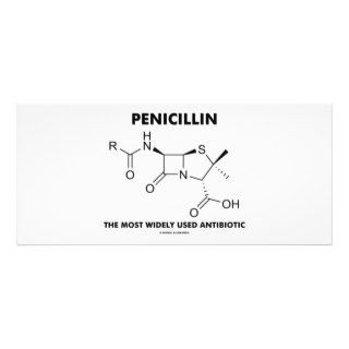 Penicillin Most Widely Used Antibiotic (Chemistry) Customized Rack Card