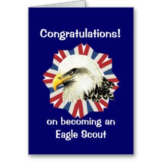 Congratulations Eagle Scout   Bald Eagle Cards