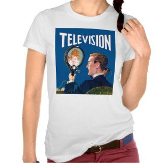 Vintage Kitsch Early Television Smart Phone TV Set T Shirts