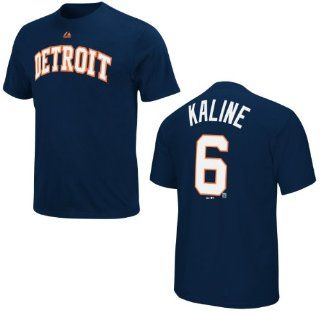 Detroit Tigers Al Kaline Name and Number Navy T Shirt  Baseball Apparel  Sports & Outdoors