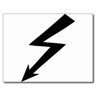 black flash icon post cards