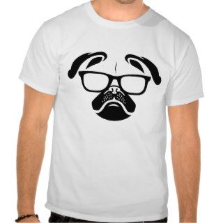 Dog Hipster Nerd T shirt