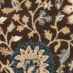 Handmade Botanical Gardens Brown Cotton Canvas Wool Rug (4' x 6') Safavieh 3x5   4x6 Rugs