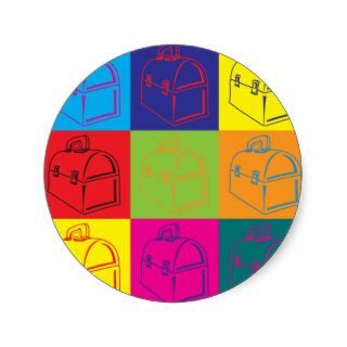Lunchboxes Pop Art Stickers